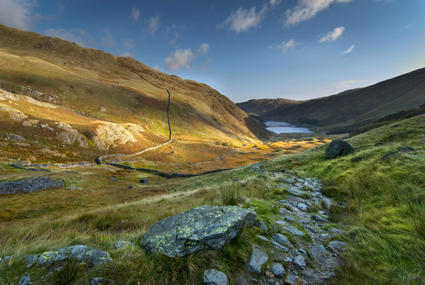 Early morning at Haweswater reservoir in the lake  Picture Board by Eddie John