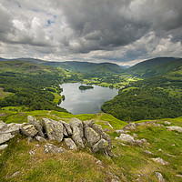 Buy canvas prints of Grasmere from Loughrigg fell by Eddie John