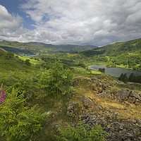 Buy canvas prints of Loughrigg fell and rydal water by Eddie John