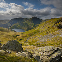 Buy canvas prints of Lakes and mountains cumbria by Eddie John