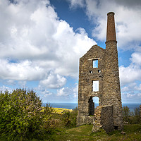 Buy canvas prints of Carn Galver mine Cornwall  by Eddie John