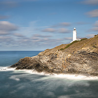Buy canvas prints of Trevose head and lighthouse Cornwall  by Eddie John
