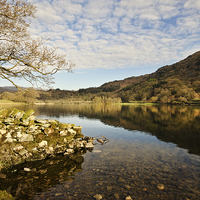 Buy canvas prints of Rydal Reflections by John Hare
