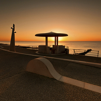 Buy canvas prints of Cleveleys Promenade by John Hare