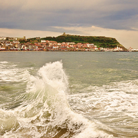 Buy canvas prints of South Bay Scarborough by John Hare