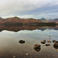 Buy canvas prints of Derwentwater Calf Close Bay by John Hare