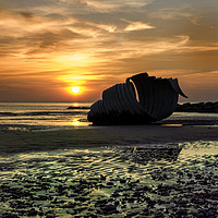 Buy canvas prints of Mary's Shell Sunset by John Hare