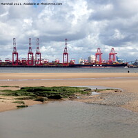 Buy canvas prints of Liverpool 2 Container Terminal by Lilian Marshall