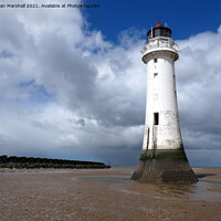 Buy canvas prints of Perch Rock Lighthouse. by Lilian Marshall