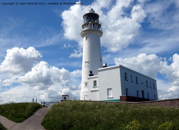 Flamborough Lighthouse.  Picture Board by Lilian Marshall