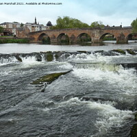 Buy canvas prints of Devorgilla Bridge and Weir.  by Lilian Marshall