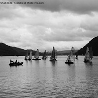 Buy canvas prints of Yachts on on the  Ullswater lake.  by Lilian Marshall