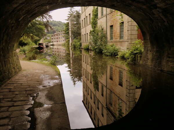 Under the Bridge at Hebden.  Picture Board by Lilian Marshall