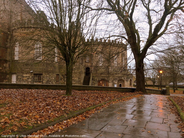 Autumn at Lancaster Castle Picture Board by Lilian Marshall
