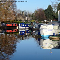 Buy canvas prints of Lancaster canal at Garstang.  by Lilian Marshall