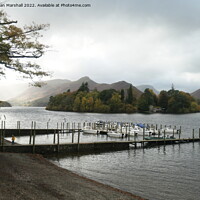 Buy canvas prints of Stormy over Derwentwater by Lilian Marshall