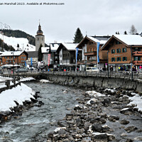 Buy canvas prints of The Mountain village of Lech. Austria.  by Lilian Marshall
