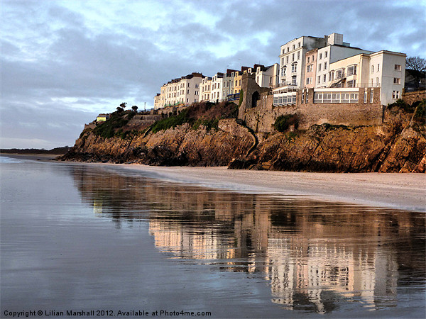 Reflections of Tenby. Picture Board by Lilian Marshall