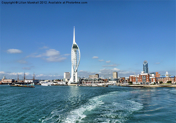 Leaving Portsmouth Harbour Picture Board by Lilian Marshall