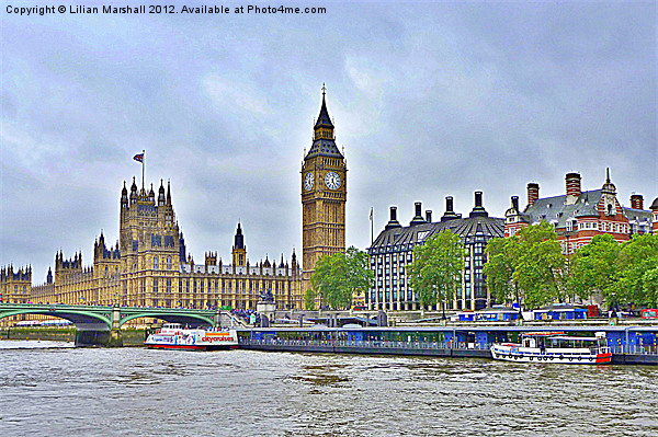 Westminster London. Picture Board by Lilian Marshall