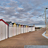Buy canvas prints of Great Yarmouth Beach Huts. by Lilian Marshall