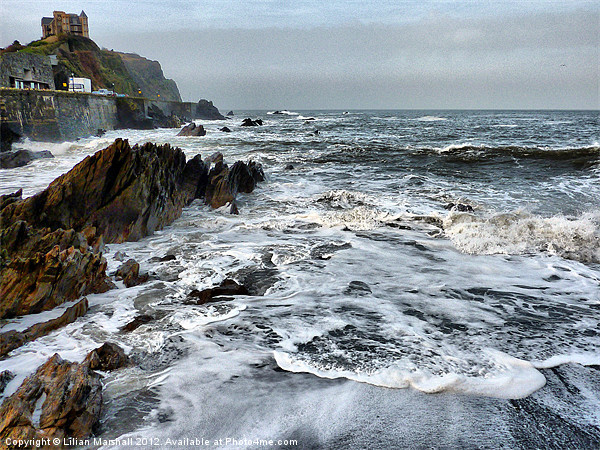 Rough Seas at Illfracombe (3) Picture Board by Lilian Marshall