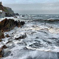Buy canvas prints of Rough Seas at Illfracombe (3) by Lilian Marshall
