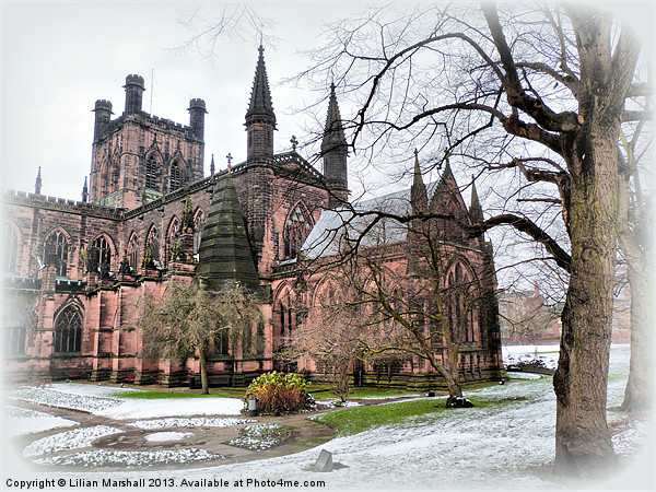 Chester Cathedral. Picture Board by Lilian Marshall
