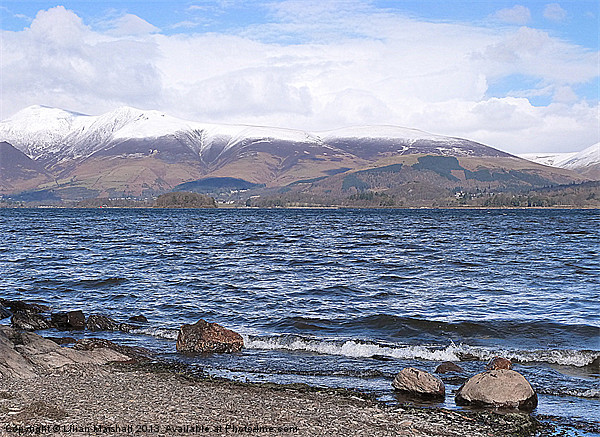 Derwentwater Picture Board by Lilian Marshall