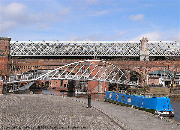 Merchants Bridge and Railway Viaduct Picture Board by Lilian Marshall