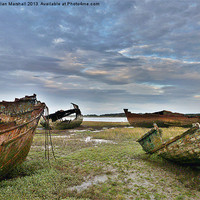 Buy canvas prints of A Ships Graveyard by Lilian Marshall