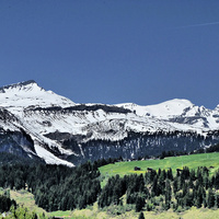 Buy canvas prints of Swiss Alps. by Lilian Marshall