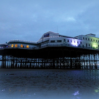 Buy canvas prints of North Pier at Dusk. by Lilian Marshall