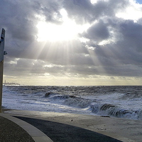 Buy canvas prints of Cleveleys Promenade. by Lilian Marshall