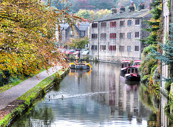 Autumn at Hebden Bridge. Picture Board by Lilian Marshall
