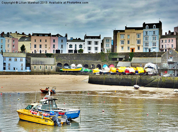 Colourful Tenby. Picture Board by Lilian Marshall
