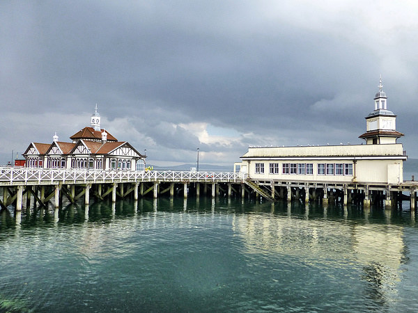 Dunoon Pier. Picture Board by Lilian Marshall