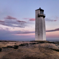 Buy canvas prints of Southerness Lighthouse. by Lilian Marshall