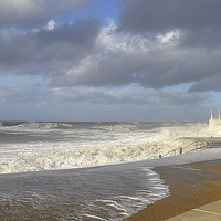 Buy canvas prints of Cleveleys Promenade. by Lilian Marshall