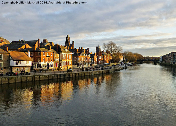 .The River Ouse at York. Picture Board by Lilian Marshall