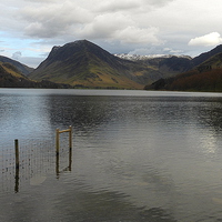 Buy canvas prints of Lake Buttermere. by Lilian Marshall