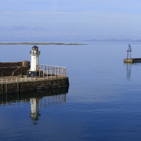 Buy canvas prints of Ardrossen Lighthouse. by Lilian Marshall
