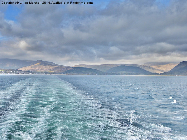 Leaving Isle of Arran Picture Board by Lilian Marshall