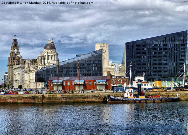 A Corner of Liverpool Picture Board by Lilian Marshall