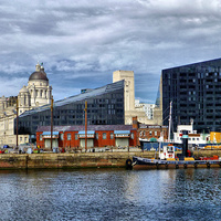 Buy canvas prints of A Corner of Liverpool by Lilian Marshall
