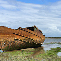 Buy canvas prints of Decommissioned Trawler by Lilian Marshall