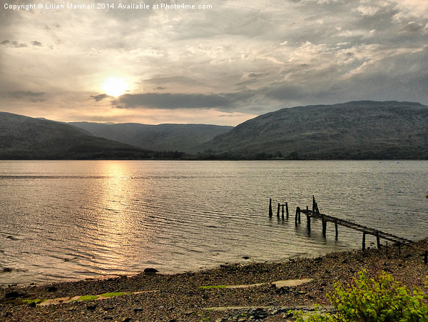 Sunset over Loch Linnhe. Picture Board by Lilian Marshall
