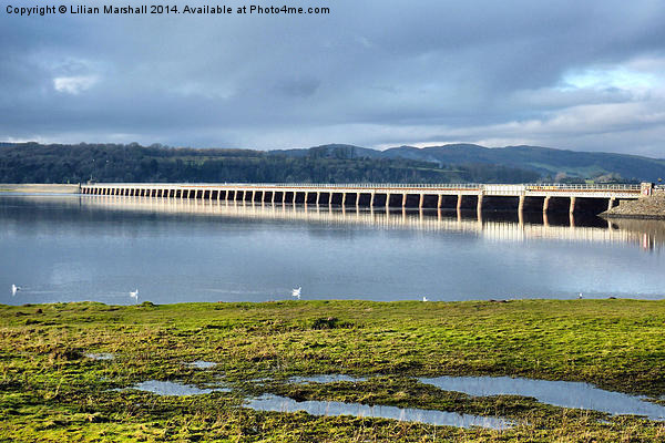Kent Viaduct. Arnside. Picture Board by Lilian Marshall