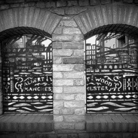 Buy canvas prints of  Wrought Iron Panels. by Lilian Marshall