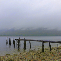 Buy canvas prints of Misty over Loch Linnhe.  by Lilian Marshall